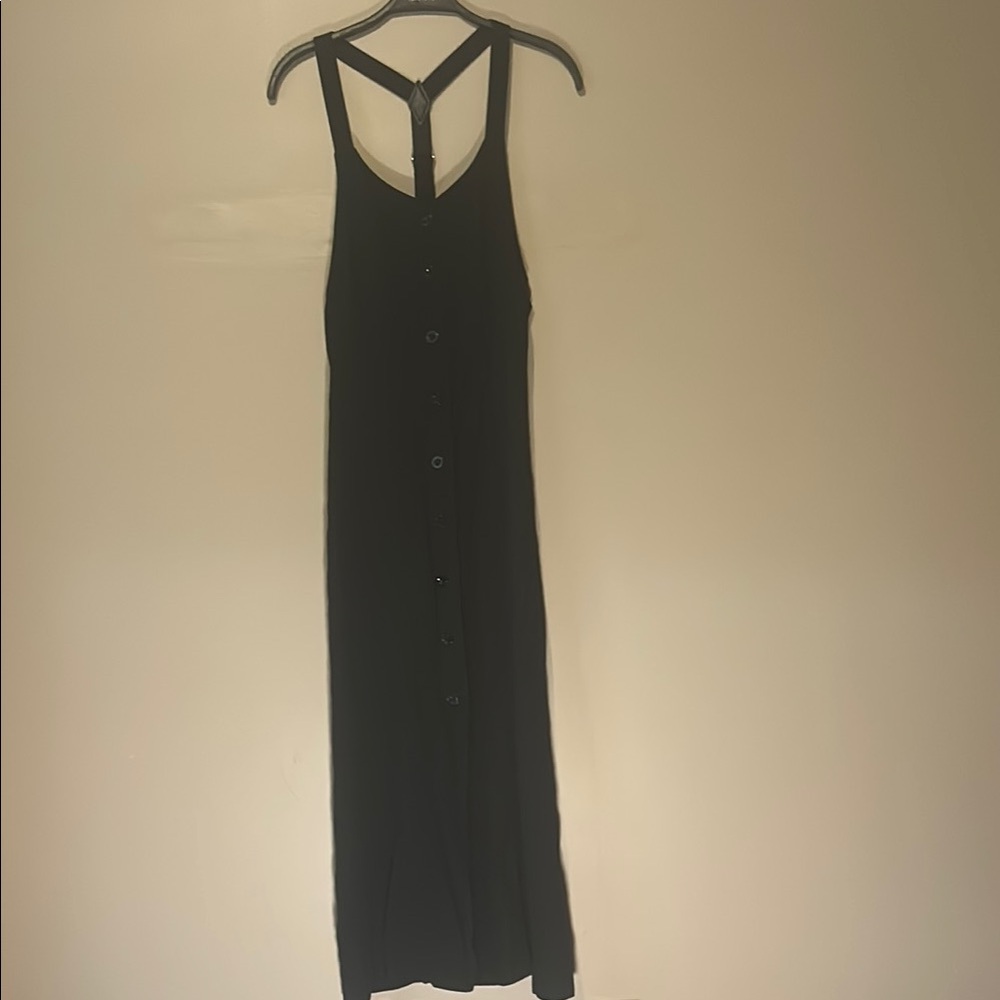 Forever 21 Black Button up Sleeveless Summer Dress